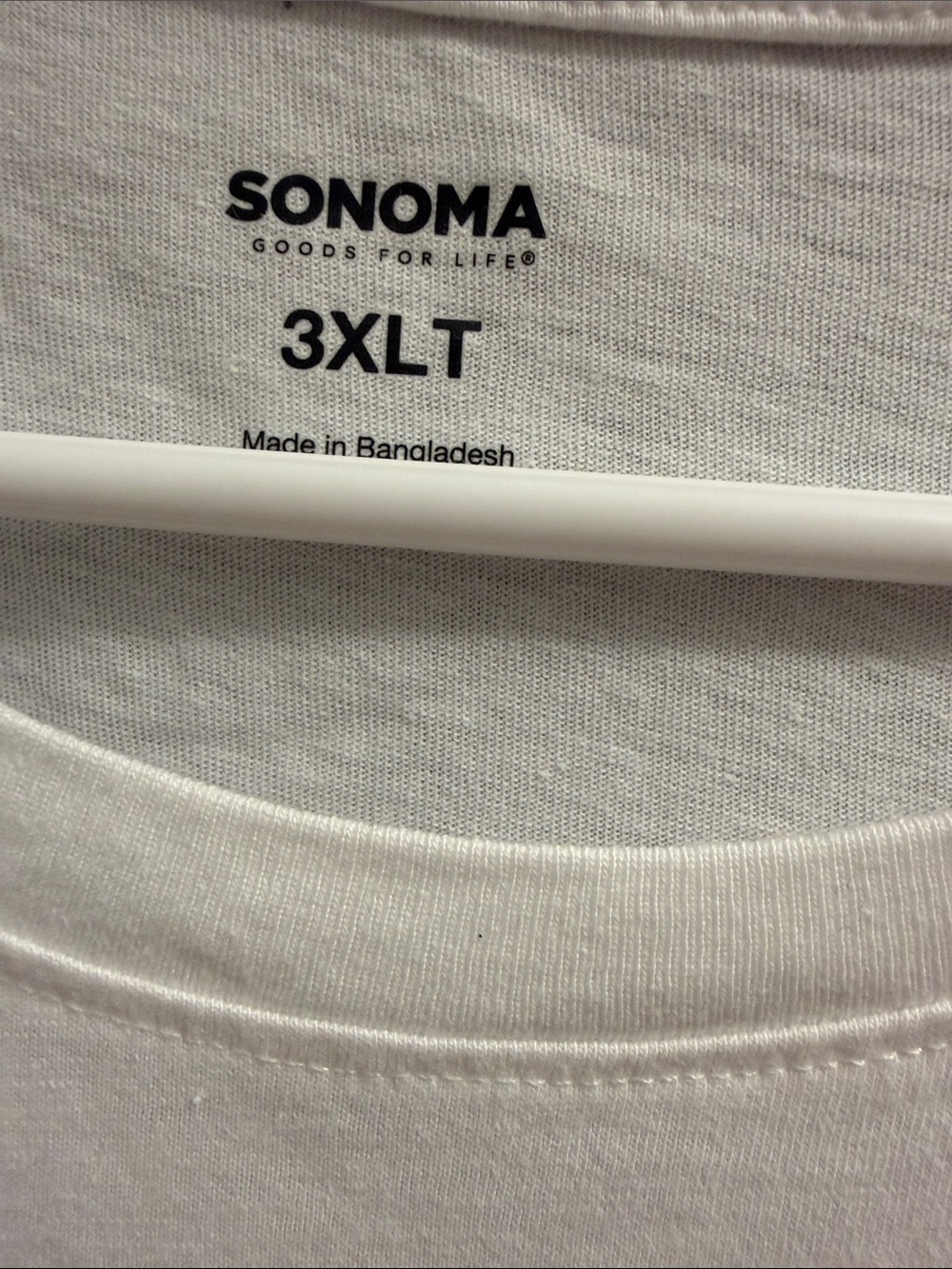 Sonoma White Holiday Graphic Tee with Multi-Color Print - Picture 2 of 2